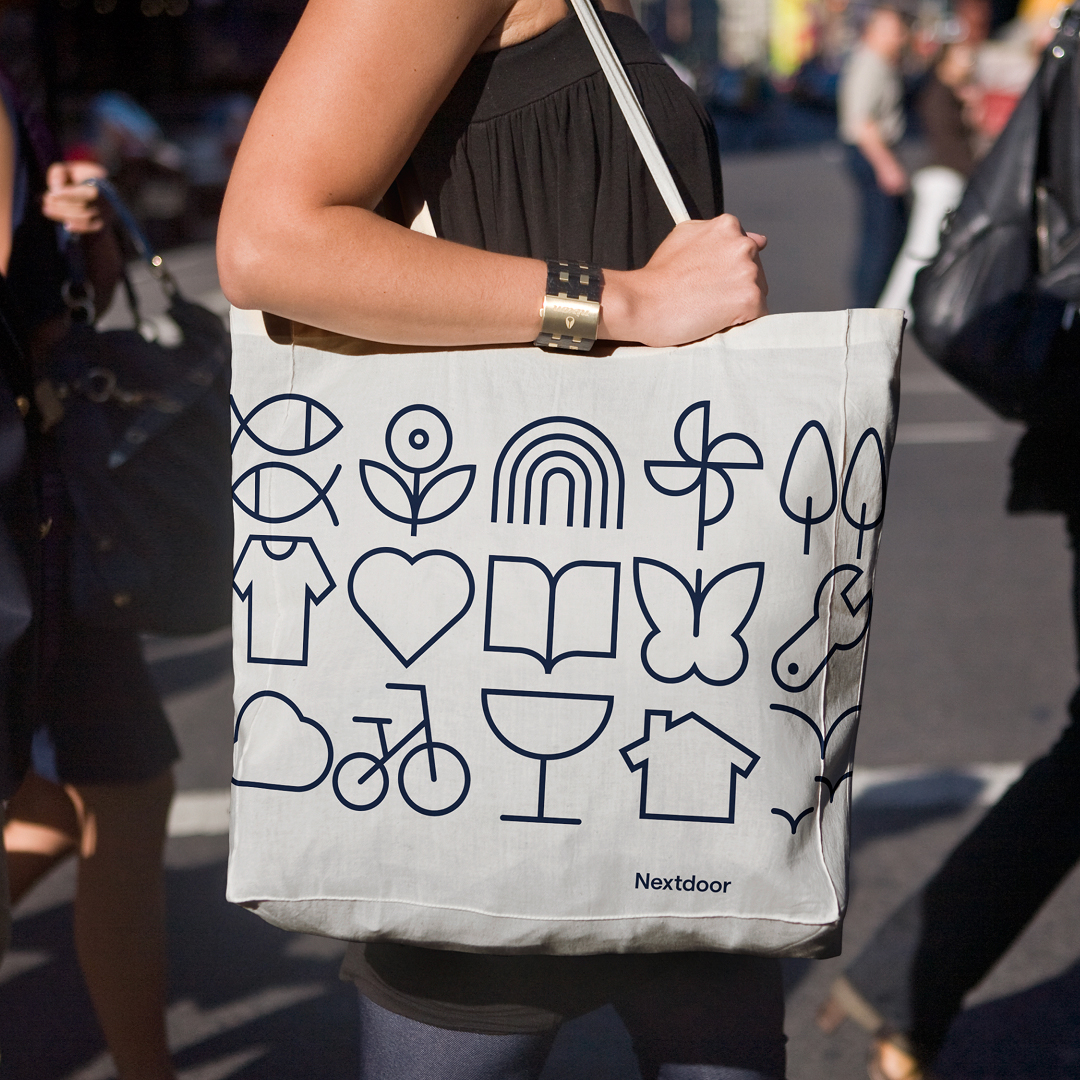 Nextdoor tote bag