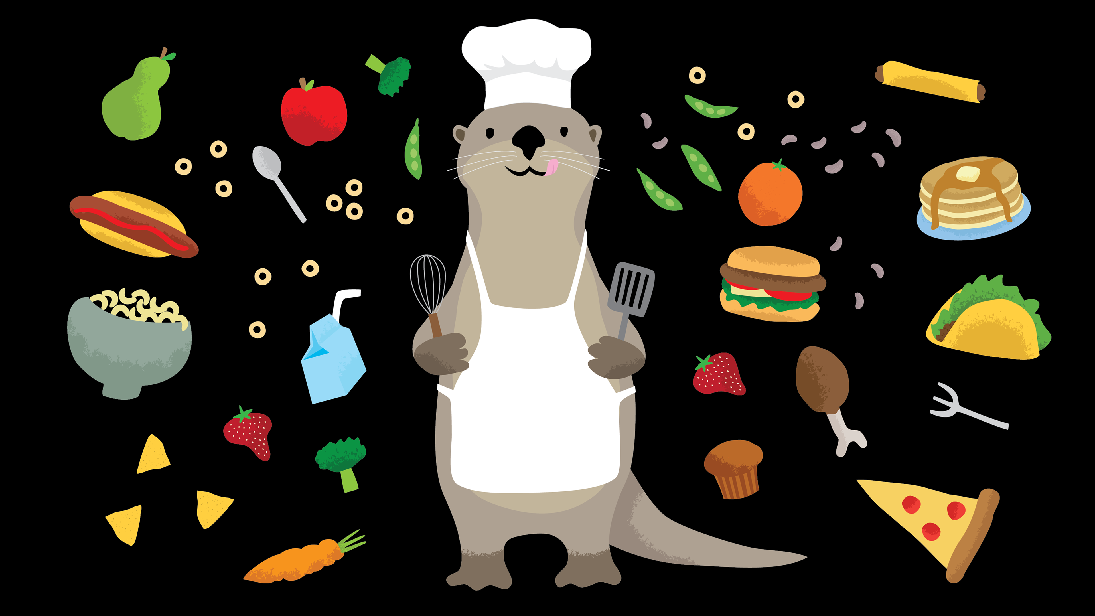 Character illustration – Otter Chef